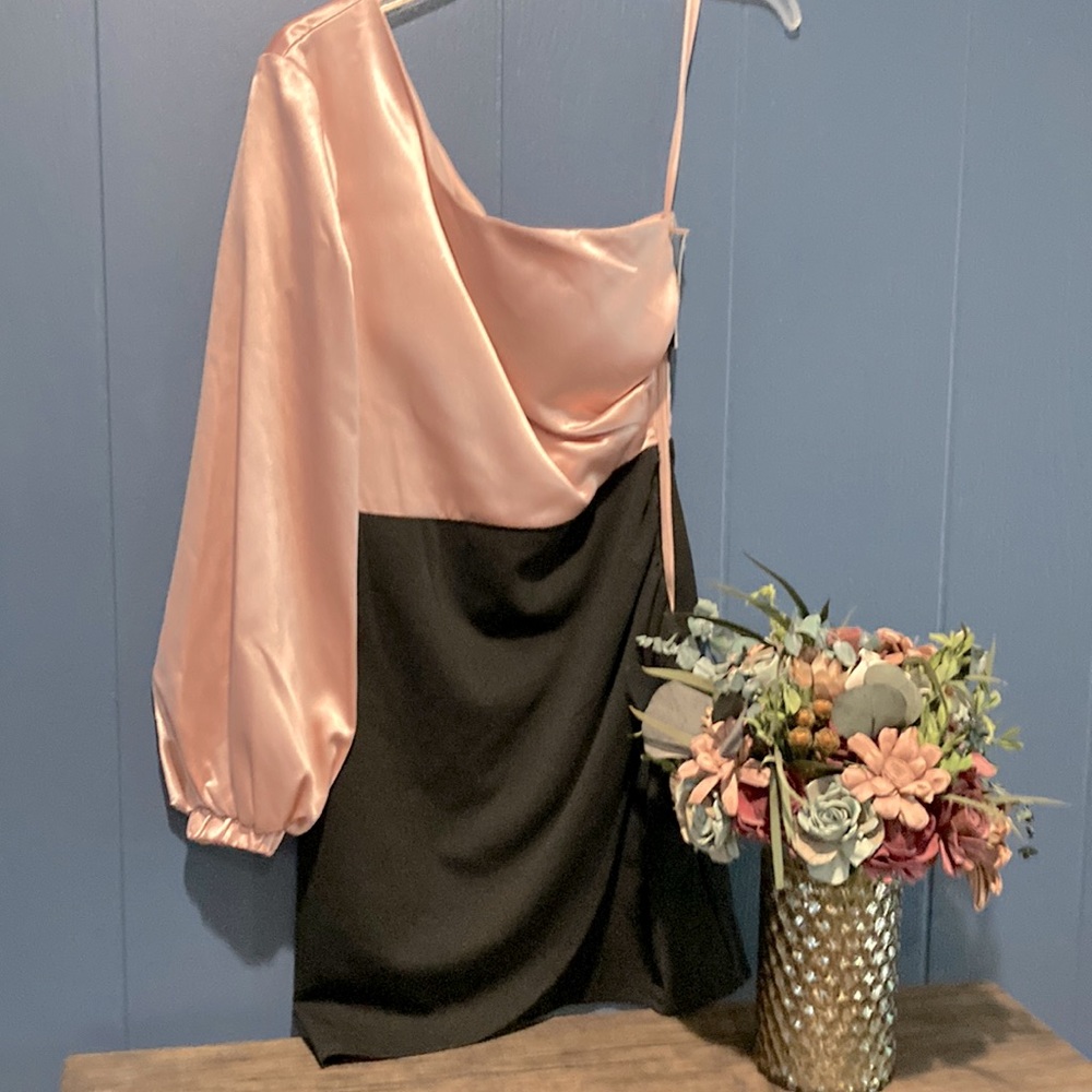 One shoulder formal dress